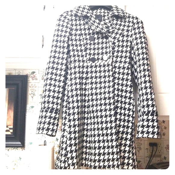 Express Jackets & Blazers - NWT Amazing Houndstooth  Winter Coat